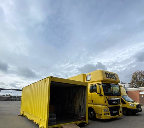 Container des Umzugsunternehmens Durner & Rössle GmbH in Donauwörth